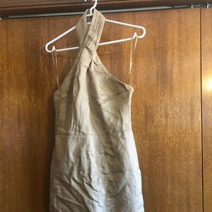 Banana Republic Linen Midi Halter dress